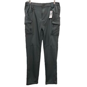 New Flexcamo Tactical Series Gray Stretch Cargo Pants Mens L - 34 Zipper Pockets